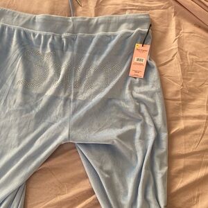 Juicy Couture Womens Light Blue Bottoms